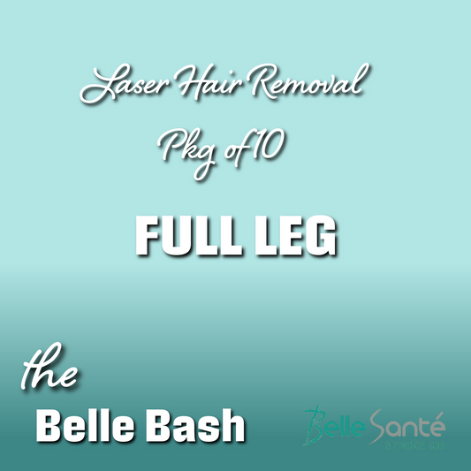 Laser Hair Removal- 10 Treatments- FULL LEG